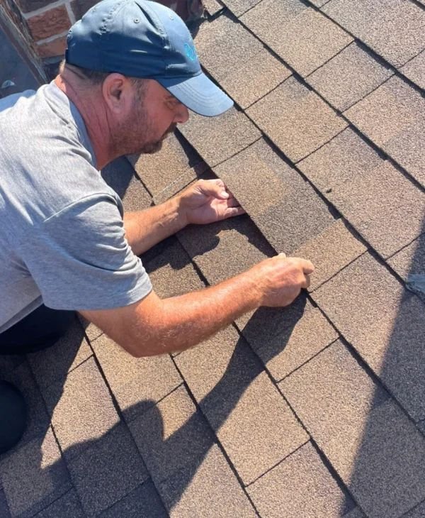 Damaged roof flashing causing water intrusion